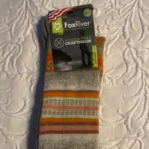 Fox River Merino Wool Crew Socks Lightweight Mariposa NWT Mens Womens Large